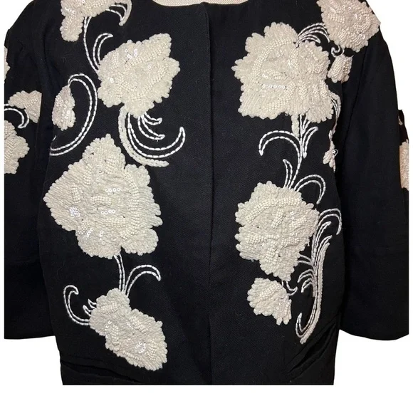Chico’s Artisan Embroidered Jacket Size 1 (M/8) - Picture 9 of 10